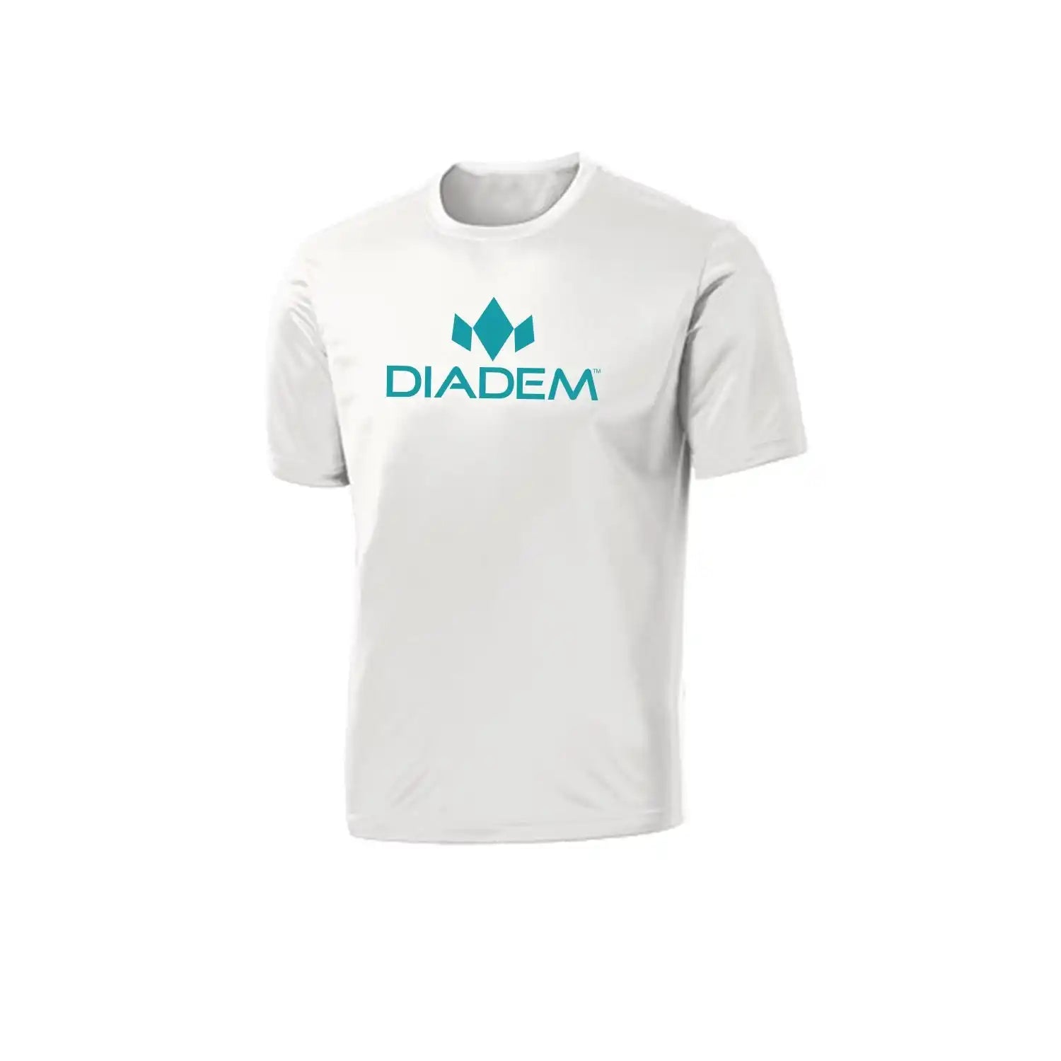 Drycore Logo T-shirt - White W/teal / Ym