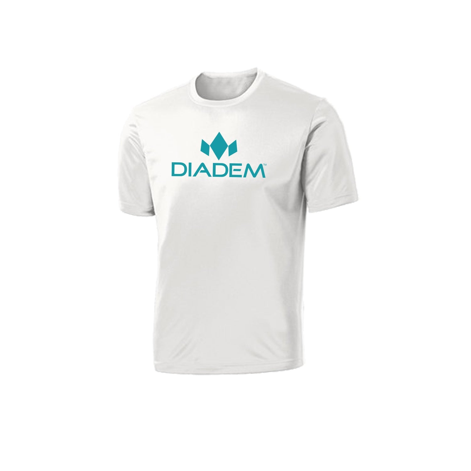 Drycore Logo T-shirt - White W/teal / Youth Medium