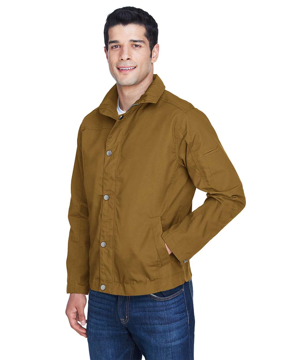 Duck Brown Men's Auxiliary Canvas Work Jacket - M705 plain