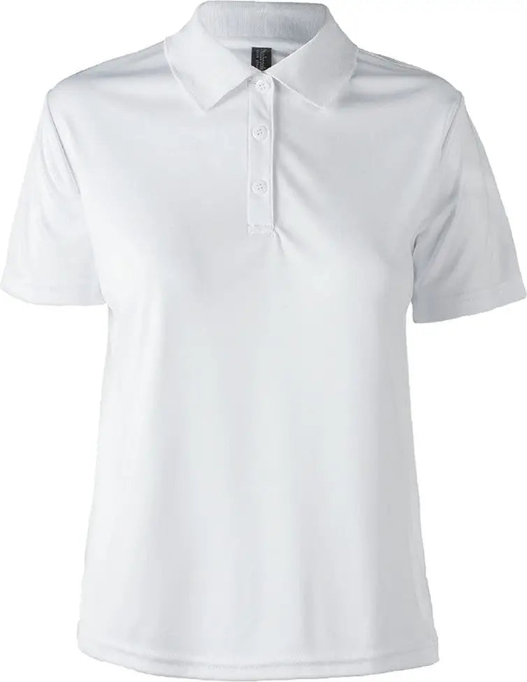 Dunbrooke 3151 Ladies Edge Polo - White - s