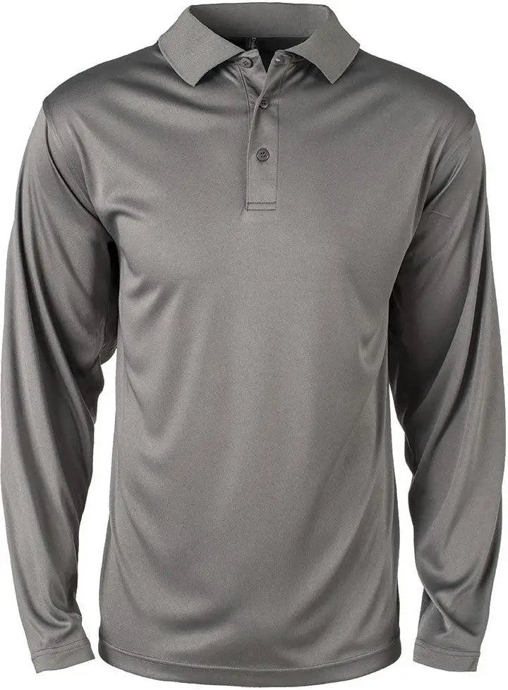 Dunbrooke 3152 Contour Long Sleeve Polo - Graphite - Adult s