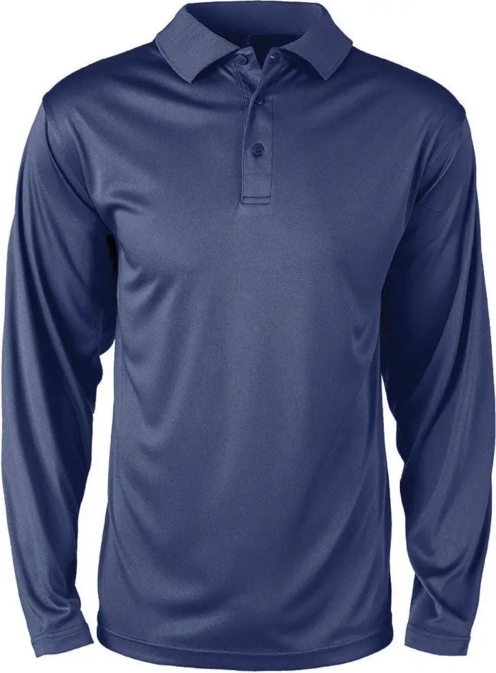 Dunbrooke 3152 Contour Long Sleeve Polo - Navy - Adult s