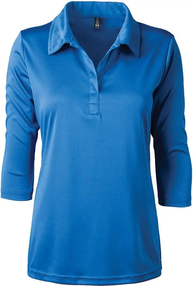 Dunbrooke 3153 Ladies Contour 3/4 Sleeve Polo - Royal