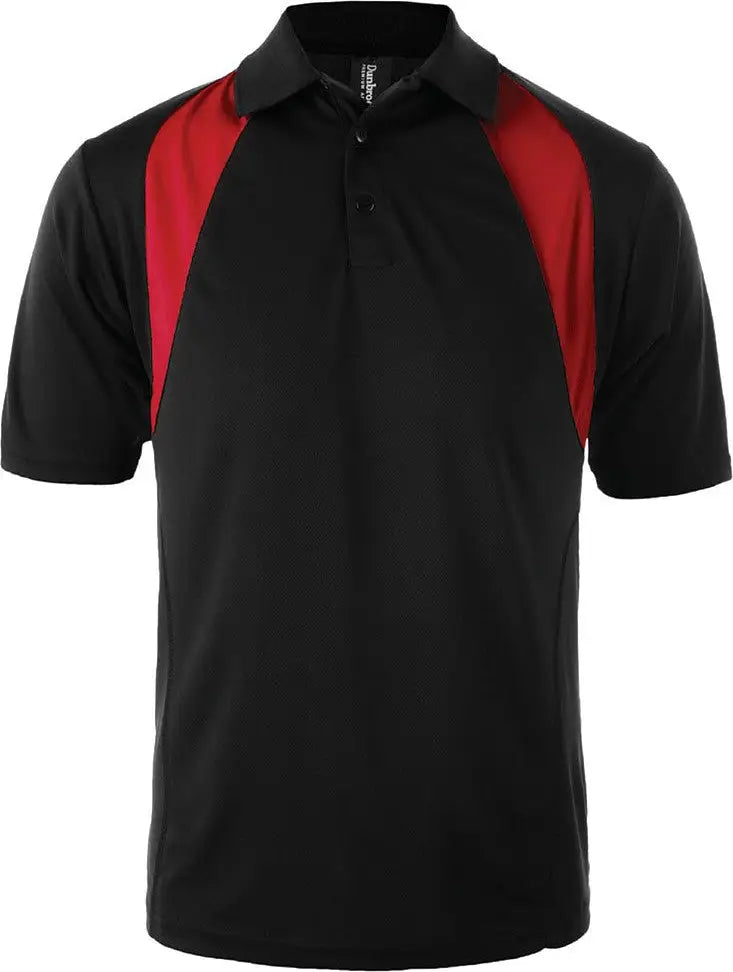 Dunbrooke 3331 Eclipse Polo - Black Red