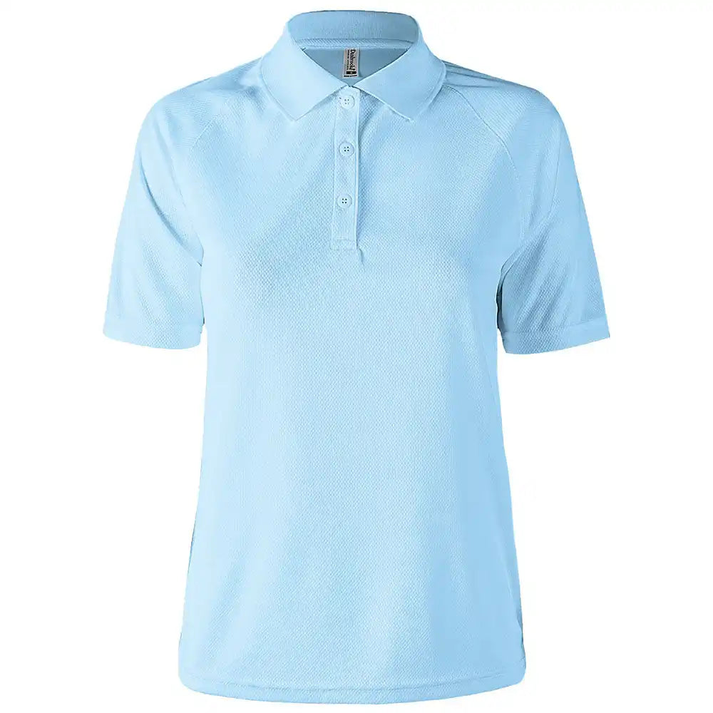 Dunbrooke 3332 Ladies Team Polo - Light Blue / Xs
