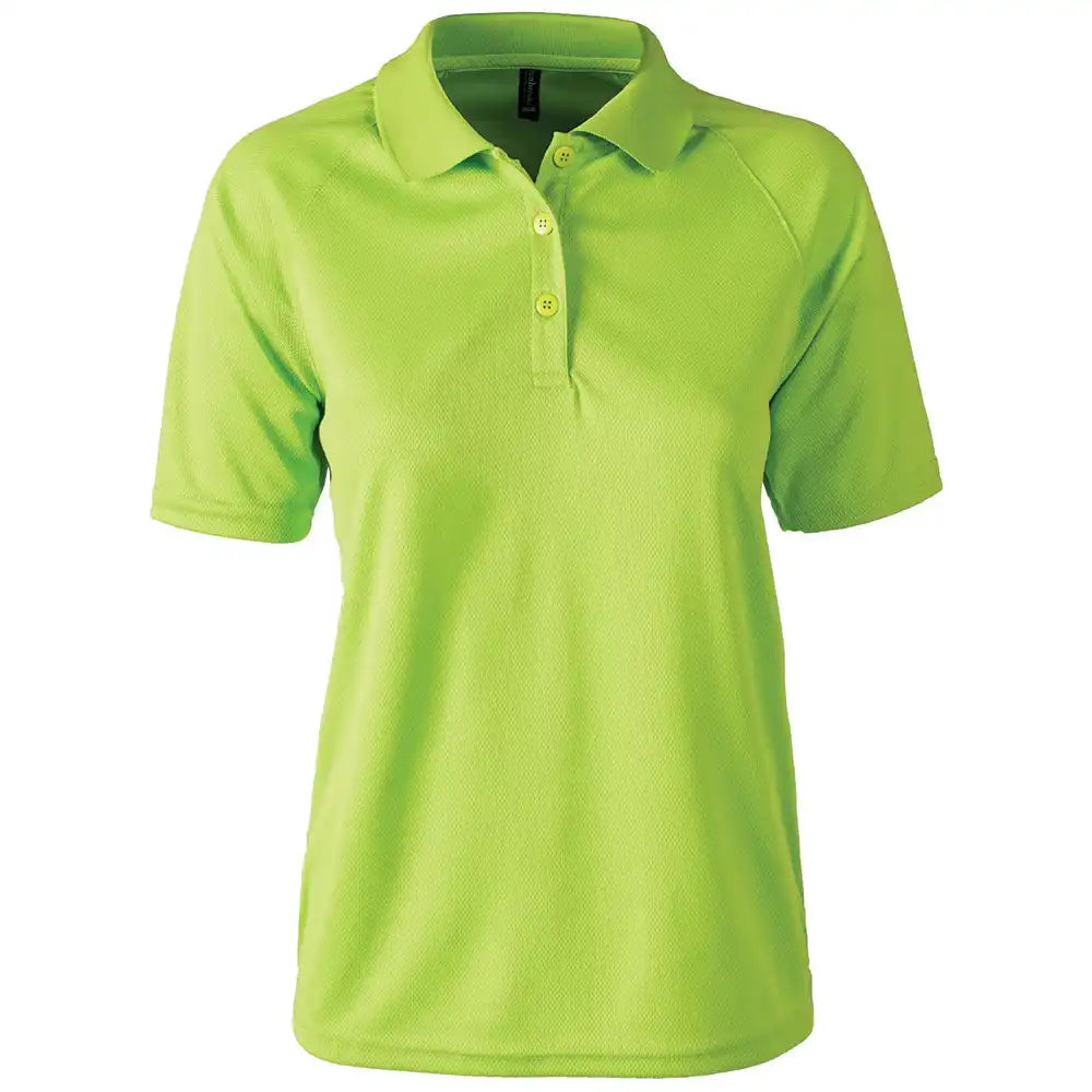 Dunbrooke 3332 Ladies Team Polo - Lime Green / Xs