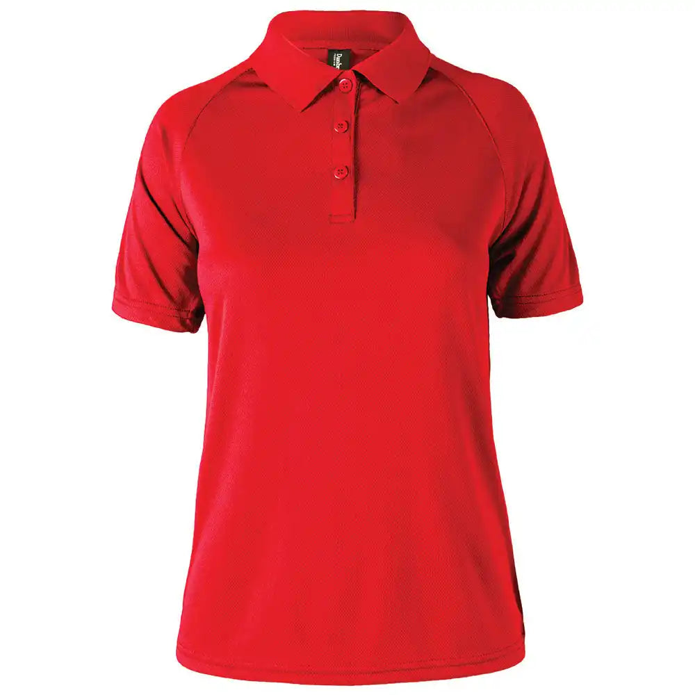 Dunbrooke 3332 Ladies Team Polo - Red / Xs