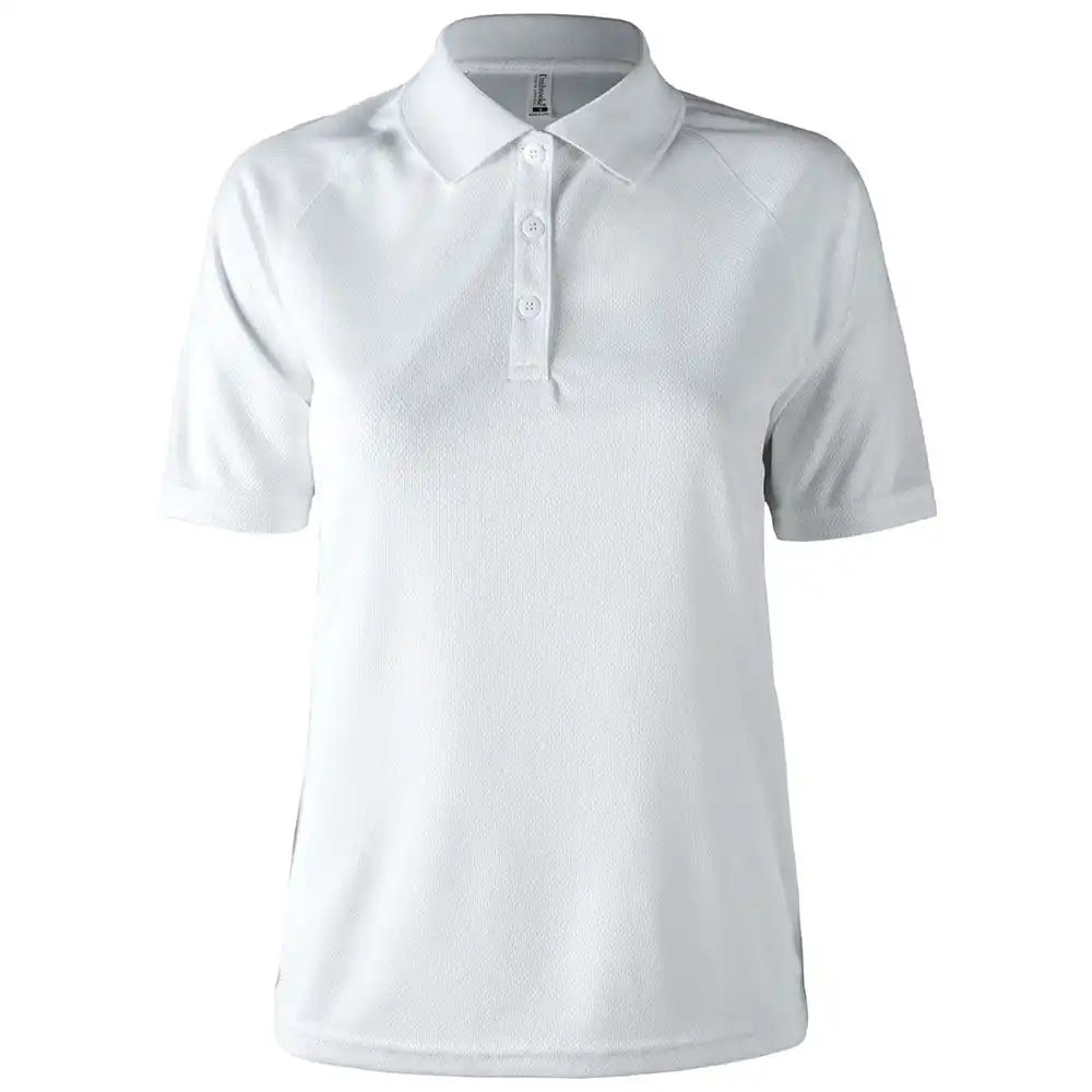Dunbrooke 3332 Ladies Team Polo - White / Xs