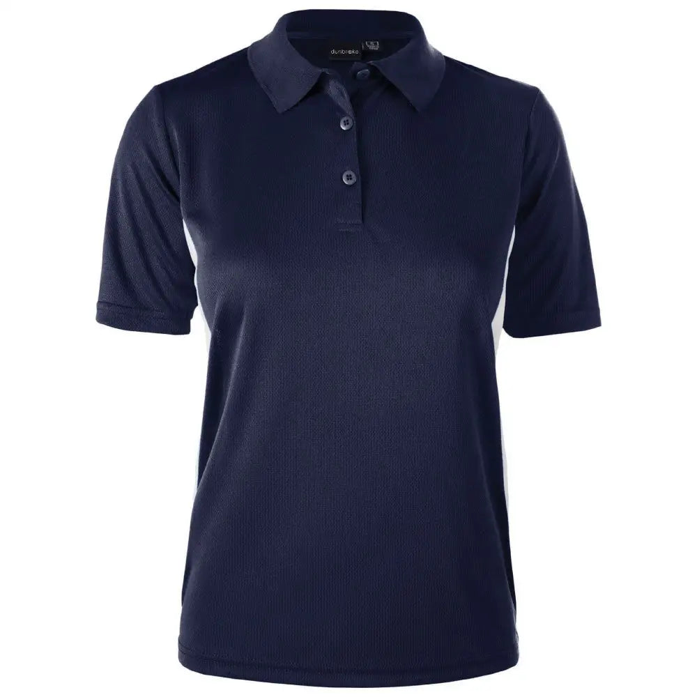 Dunbrooke 3333 Ladies Eclipse Polo - Navy White