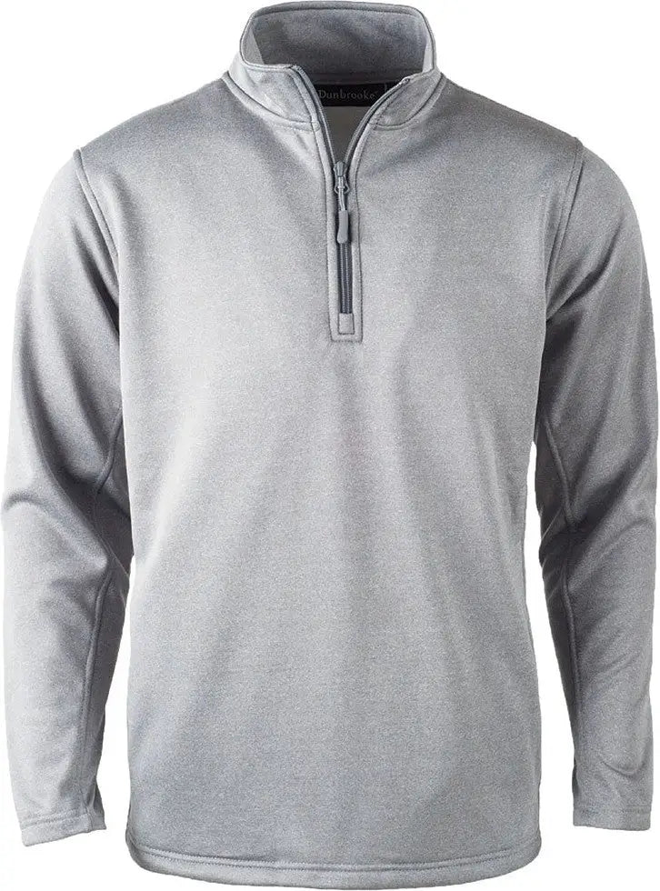 Dunbrooke 3542 All Star Long Sleeve Quater-zip - Heather Grey - Adult Xs