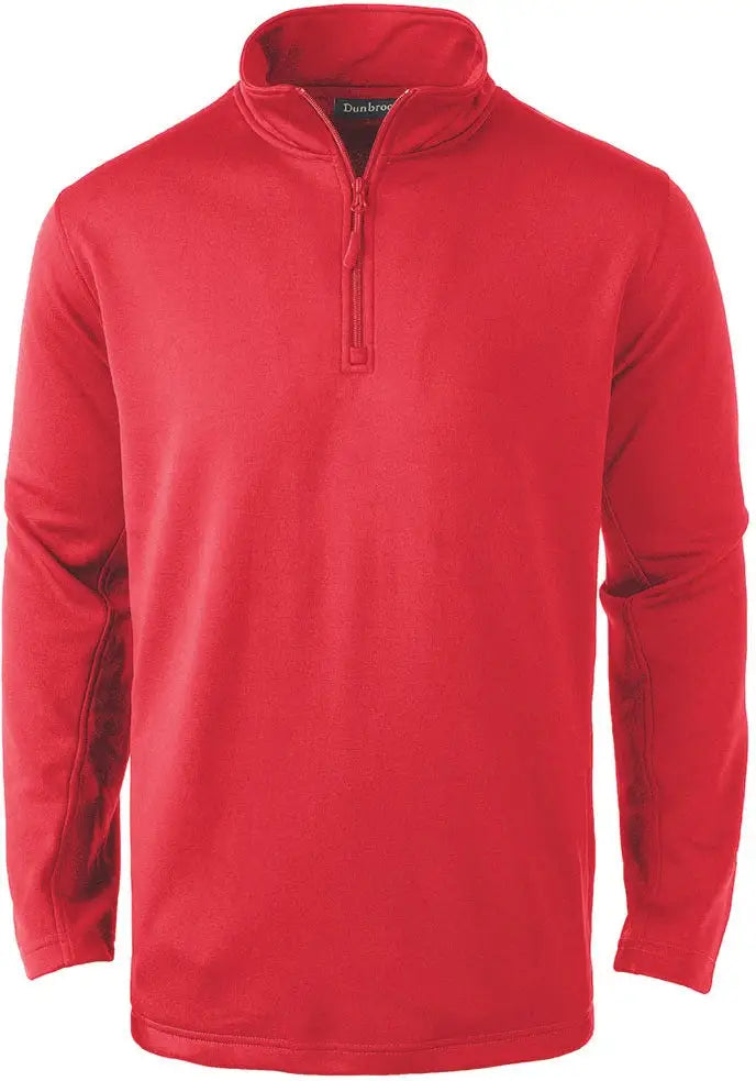 Dunbrooke 3542 All Star Long Sleeve Quater-zip - Red - Adult Xs