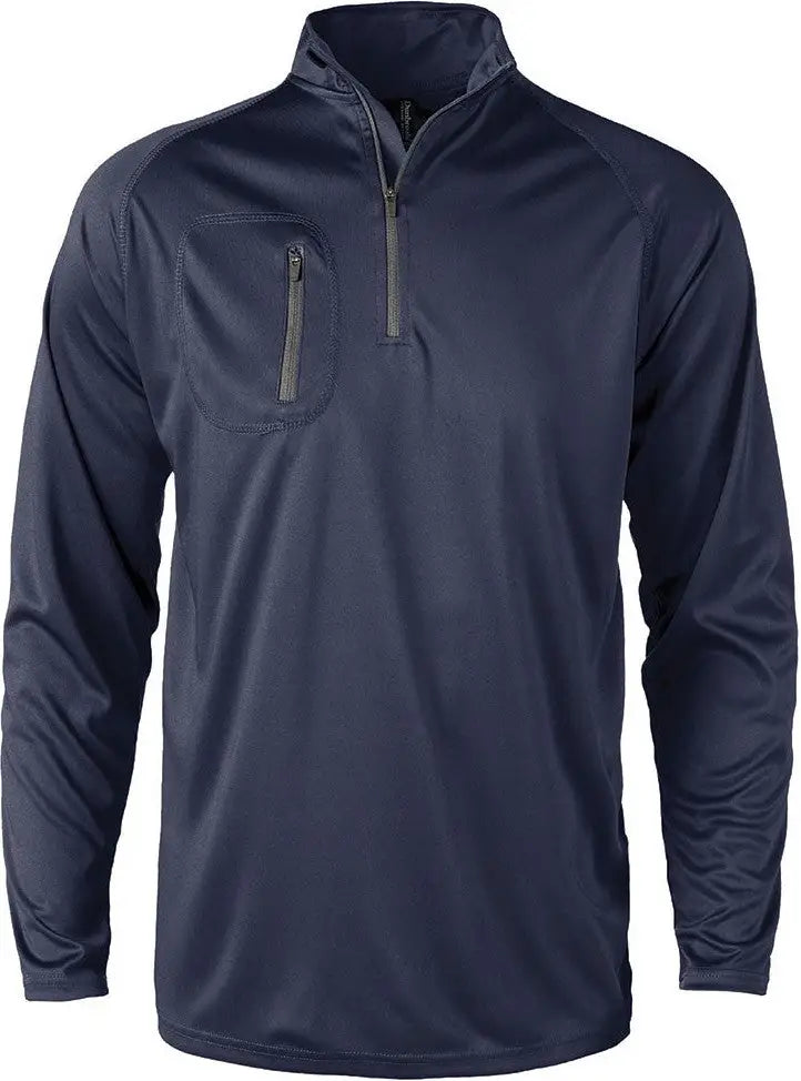 Dunbrooke 3555 Portal Long Sleeve Quater-zip - Navy - Adult s