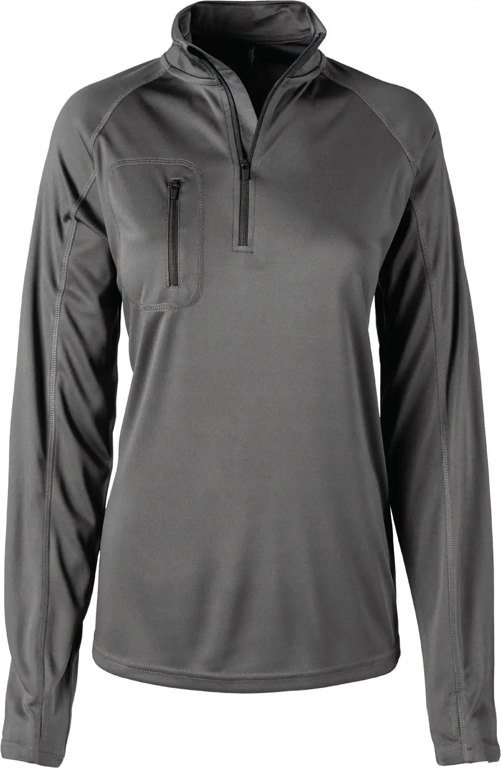 Dunbrooke 3556 Ladies Portal Long Sleeve Quater-zip - Graphite