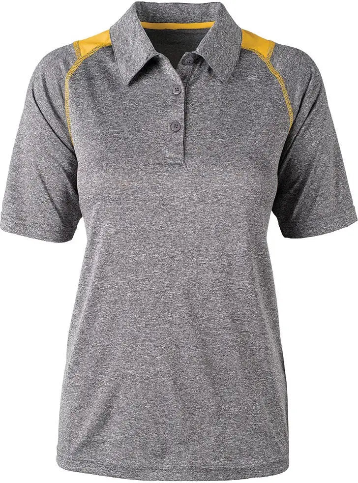 Dunbrooke 3571 Ladies Mystic Polo - Heather Athletic Gold - Heather/athletic / s