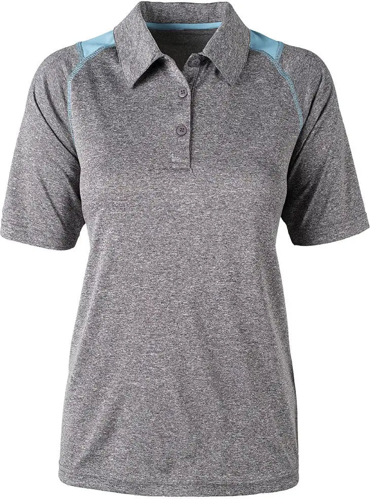 Dunbrooke 3571 Ladies Mystic Polo - Heather Light Blue - Heather/light / s