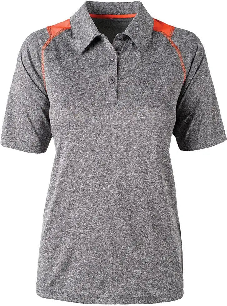 Dunbrooke 3571 Ladies Mystic Polo - Heather Orange - Heather/orange / s