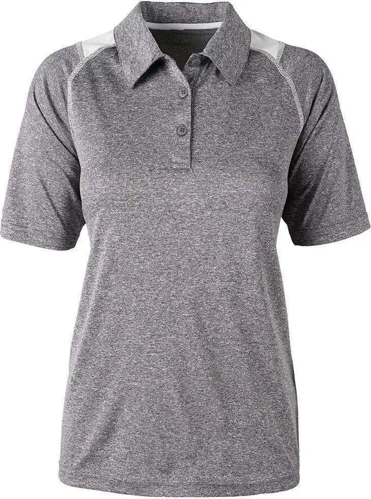 Dunbrooke 3571 Ladies Mystic Polo - Heather White - Heather/white / s