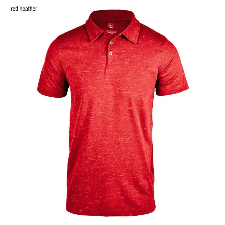 Reebok 7140 Elite Polo - Red Heather / s