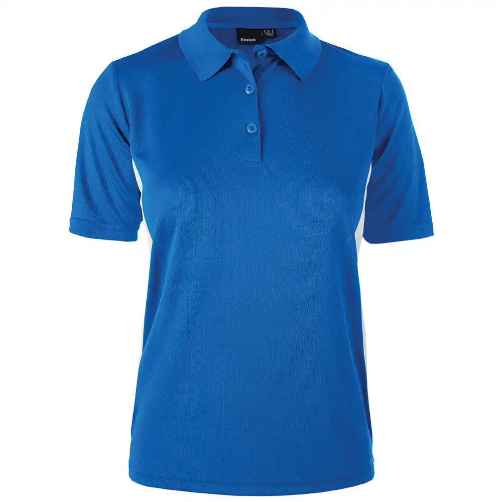 Reebok 7291 Ladies Athletic Polo - Royal/white / s