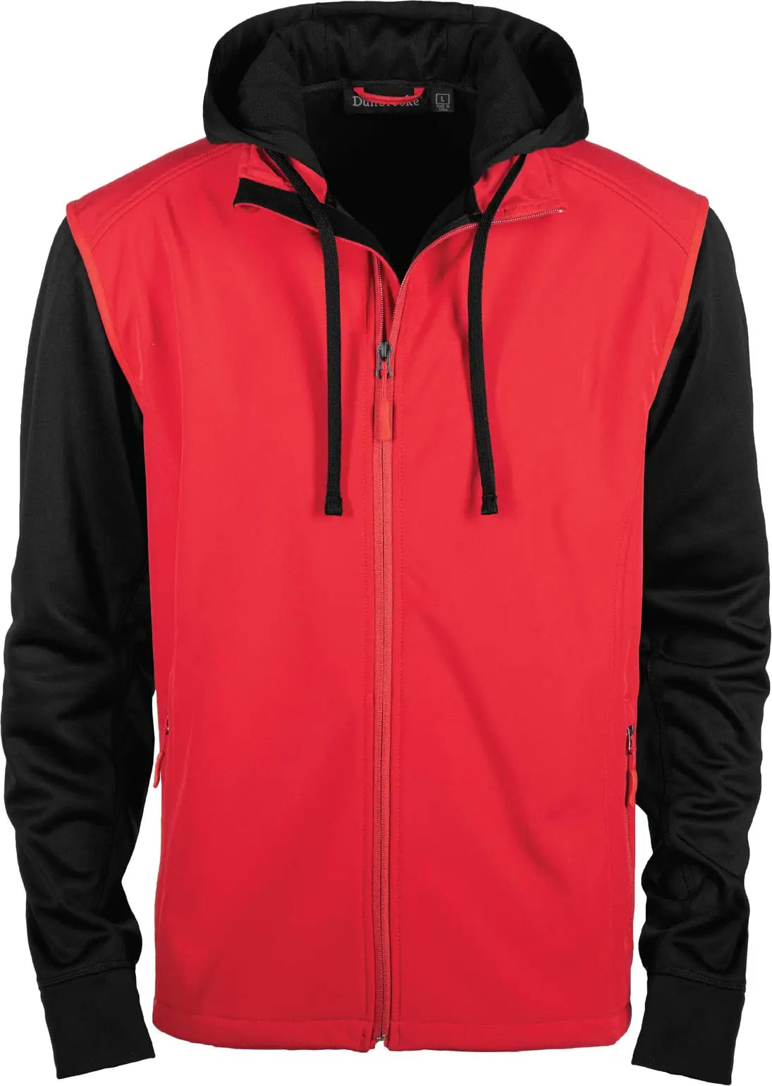 Dunbrooke 8009 Alpha Full Zip Hoodie - Red Black - Red / Black / Adult Xs