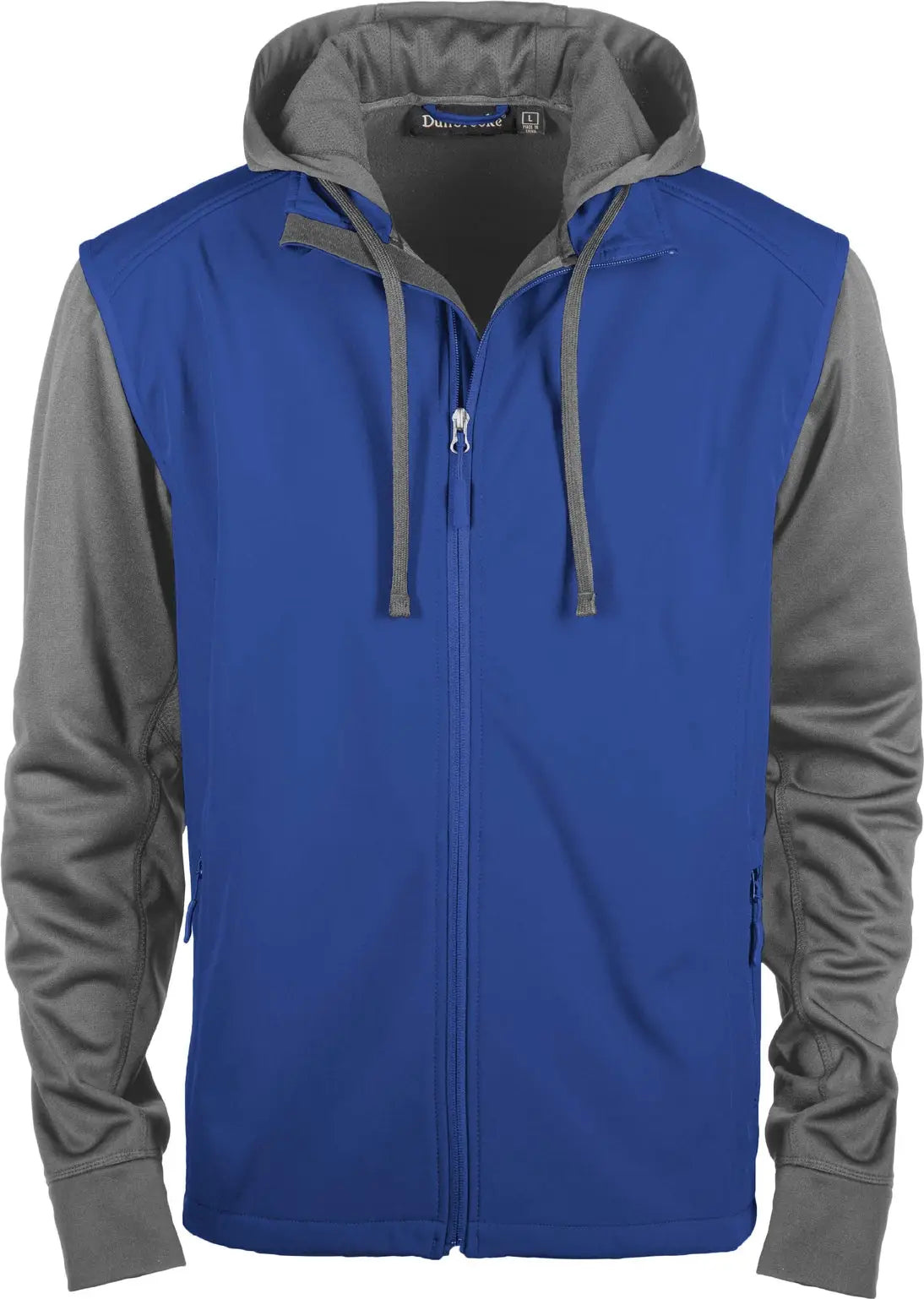 Dunbrooke 8009 Alpha Full Zip Hoodie - Royal Heather Gray - Royal / Heather Gray / Adult Xs
