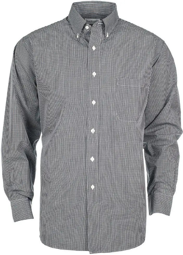 Dunbrooke V0225 Gingham Check Full Buttton Shirt - Black