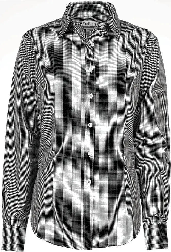 Dunbrooke V0226 Ladies Gingham Check - Black