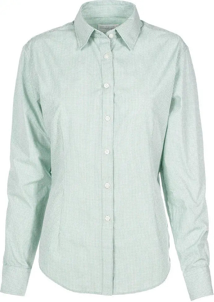 Dunbrooke V0226 Ladies Gingham Check - Green - Xs