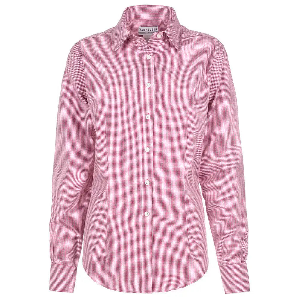 Dunbrooke V0226 Ladies Gingham Check - Red / Xs