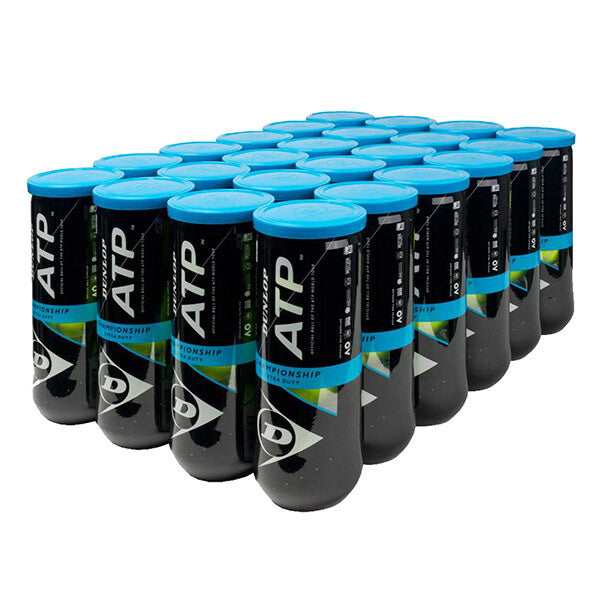 Dunlop ATP Championship Extra Duty Tennis Balls Case 24x - Yellow - HIT a Double