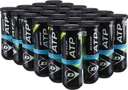 Dunlop ATP Championship Regular Duty Tennis Balls Case 24x - Yellow - HIT a Double