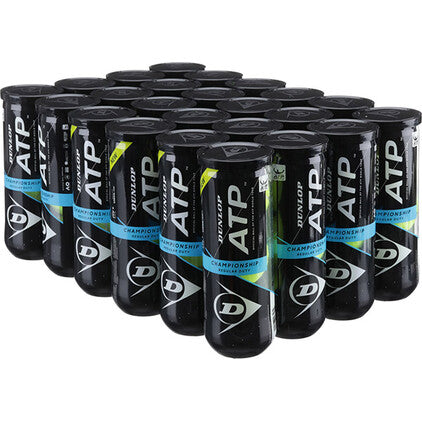 Dunlop ATP Championship Regular Duty Tennis Balls Case 24x - Yellow - HIT a Double