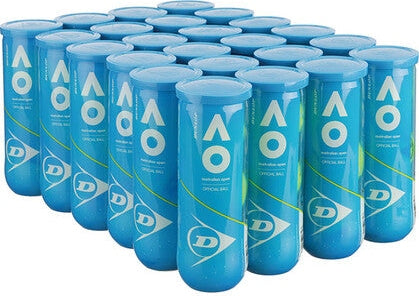 Dunlop Australian Open Extra Duty Tennis Balls (case 24x) - Yellow