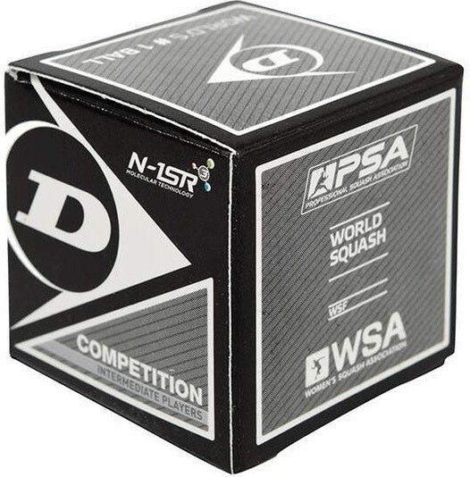 Dunlop Competition Squash Balls (1x) - Black