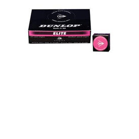 Dunlop Elite Singles Hard Ball Squash Balls 1x - Fuschia - HIT a Double