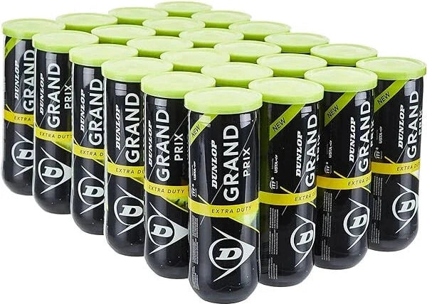 Dunlop Grand Prix Extra Duty Tennis Balls (case 24x) - Yellow