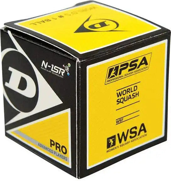 Dunlop Pro Squash Balls 1x - Black Yellow
