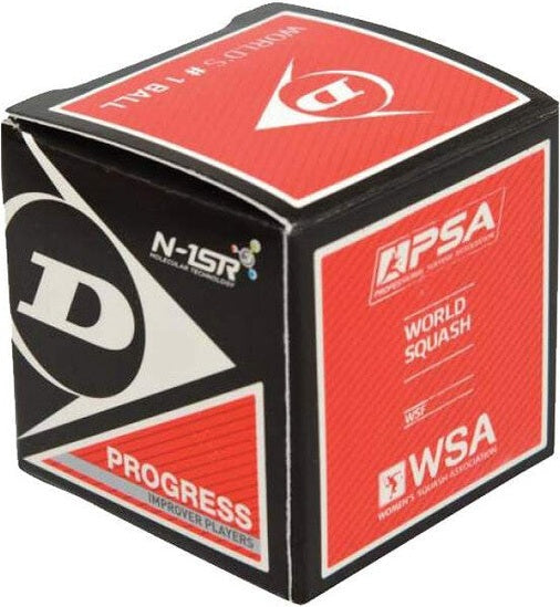 Dunlop Progress Squash Balls (1x) - Black