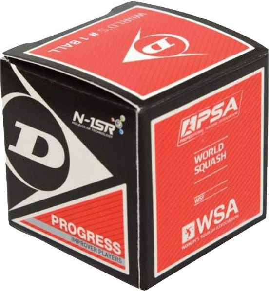 Dunlop Progress Squash Balls (1x) (black) - Os