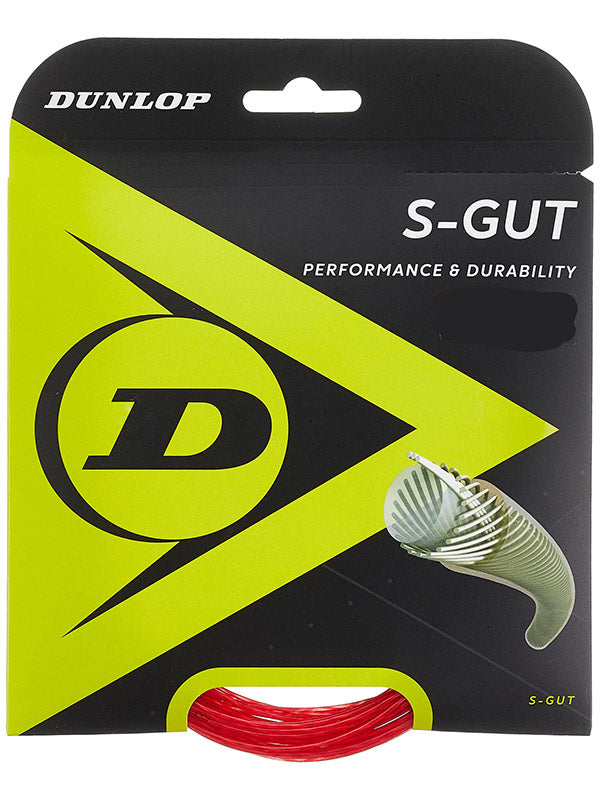 Dunlop S-gut W/dyna-tec 16g (black) - Red / Os