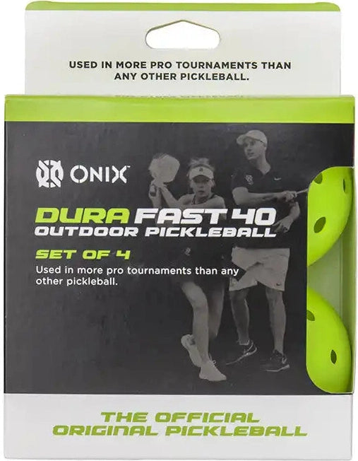 Durafast 40 Outdoor Pickleballs 4x Neon