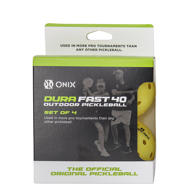 DuraFast 40 Outdoor Pickleballs 4x <span class="card-variant_color_name card-name-9789">Yellow</span> - Yellow - HIT a Double
