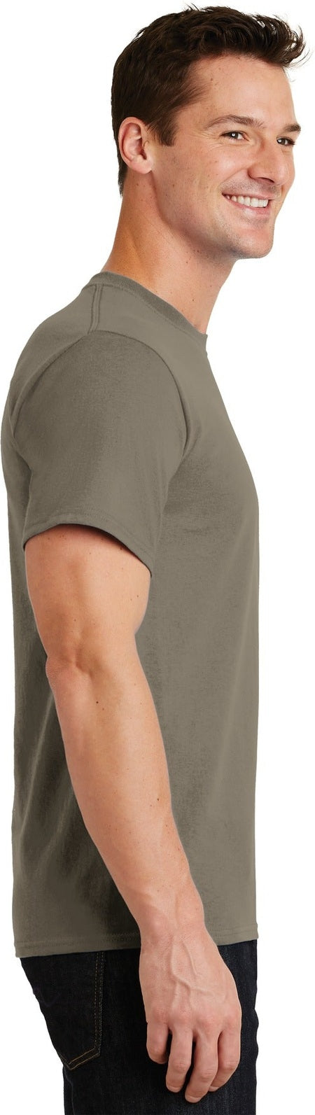 Dusty Brown Port & Co Essential Tee. PC61