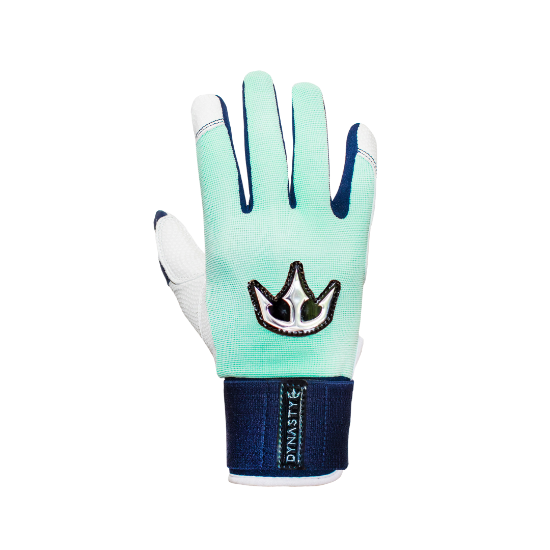 Dynasty Batting Gloves the Bomb Squad Series - Mint Green/navy