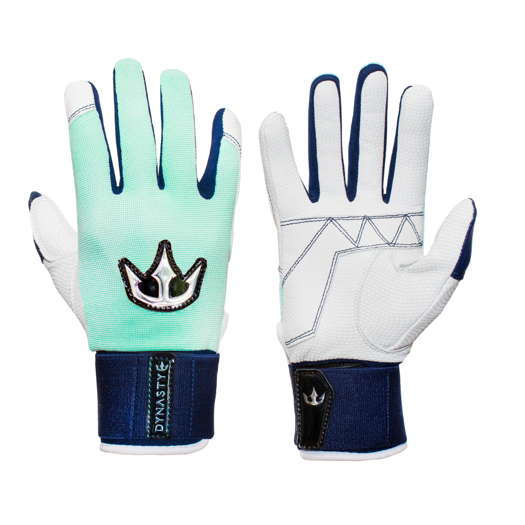Dynasty Batting Gloves the Bomb Squad Series - Mint Green/navy