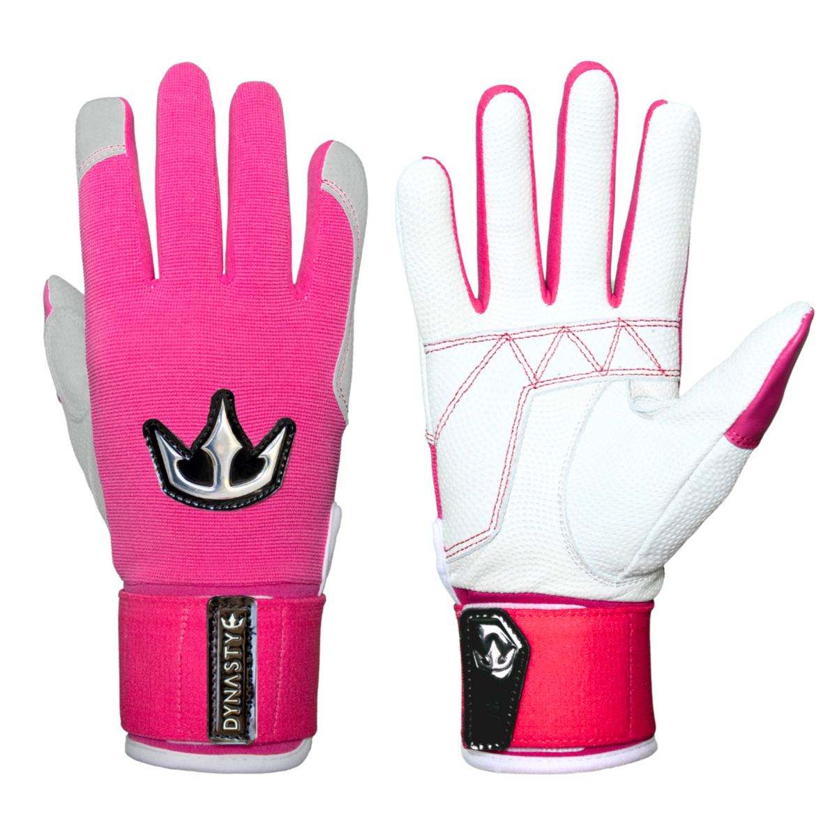 Dynasty Batting Gloves the Bomb Squad Series - Pink/white