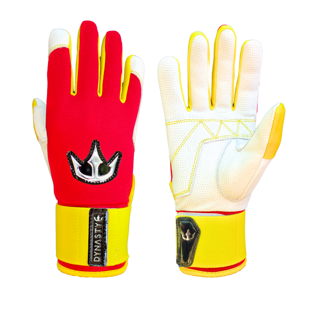 Dynasty Batting Gloves the Bomb Squad Series - Red/yellow
