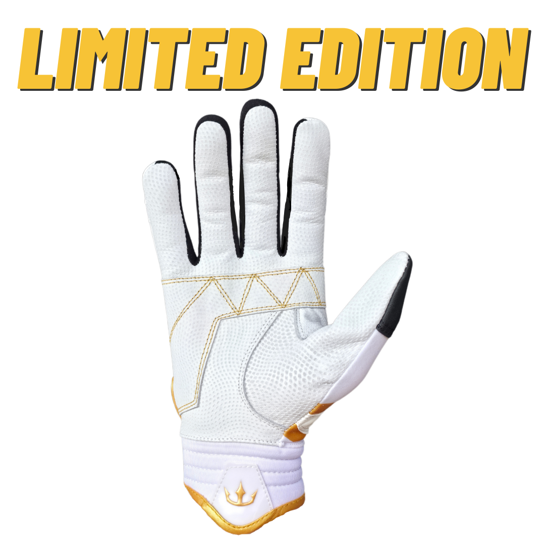Dynasty Batting Gloves the Lightning Series ?All-star Edition’ - White/gold