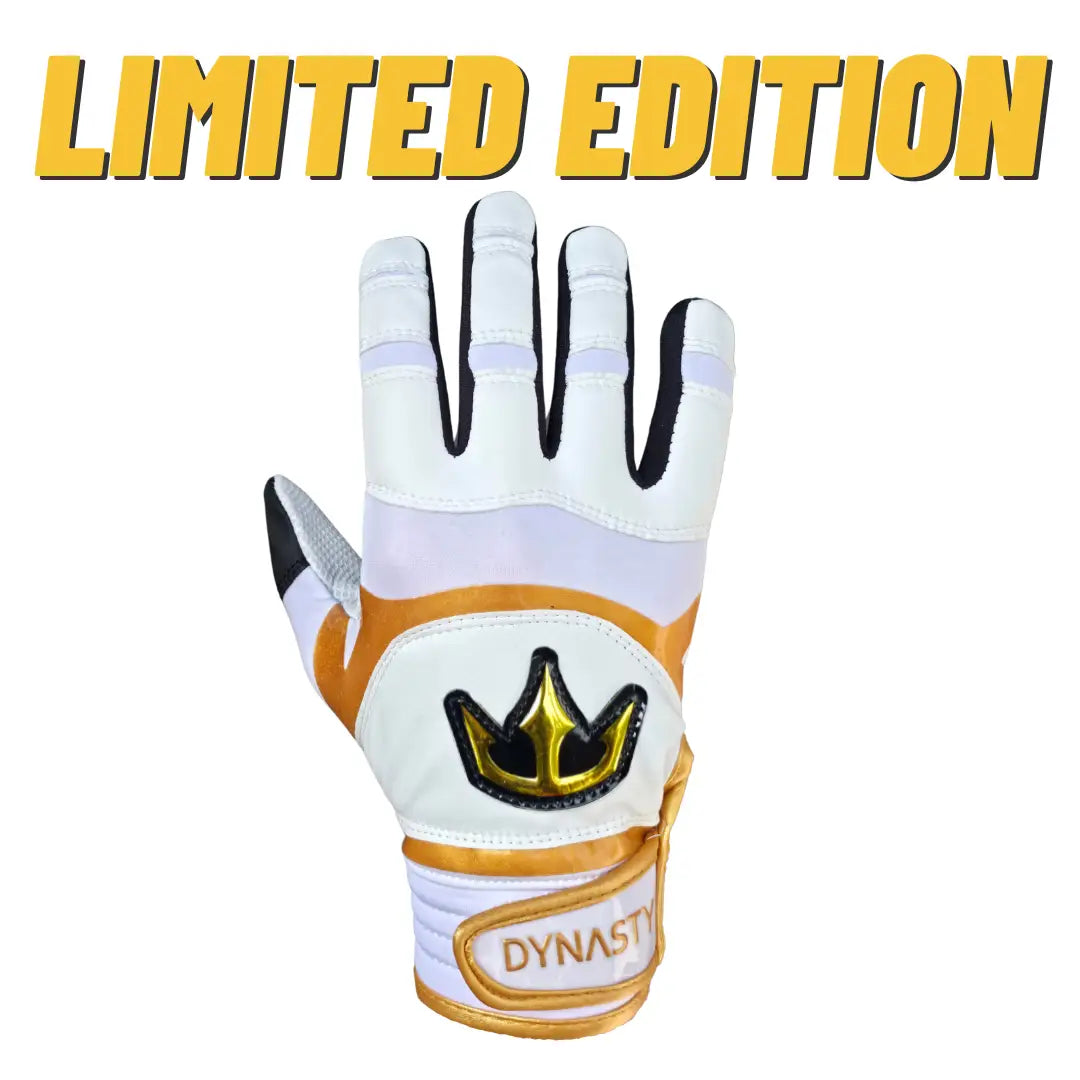 Dynasty Batting Gloves the Lightning Series ?All-star Edition’ - White/gold