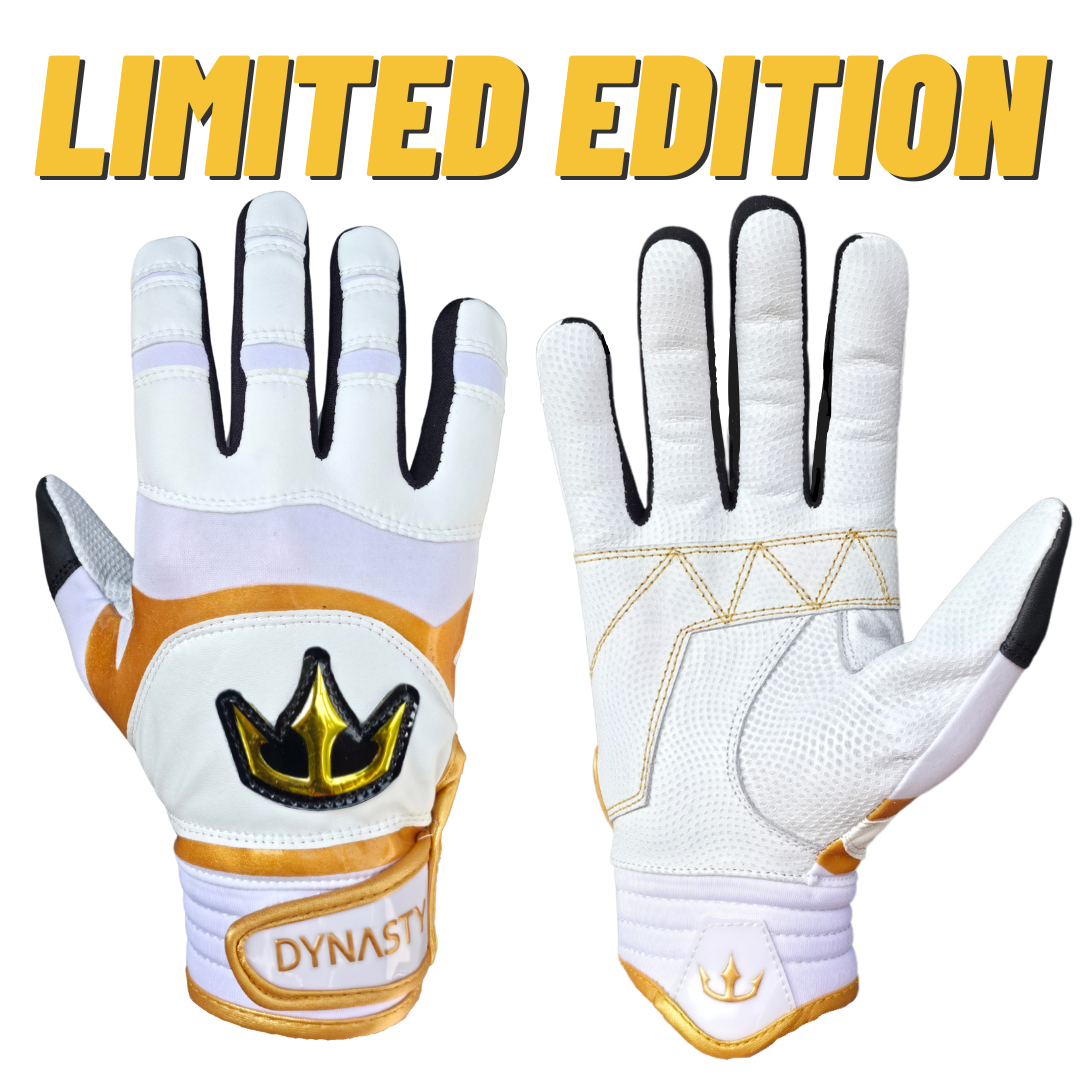 Dynasty Batting Gloves the Lightning Series ?All-star Edition’ - White/gold